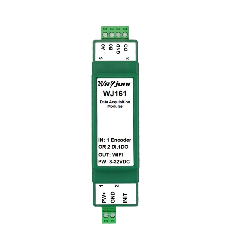 1路編碼器或2路DI脈沖計(jì)數(shù)器，Modbus TCP協(xié)議，WiFi模塊 WJ161