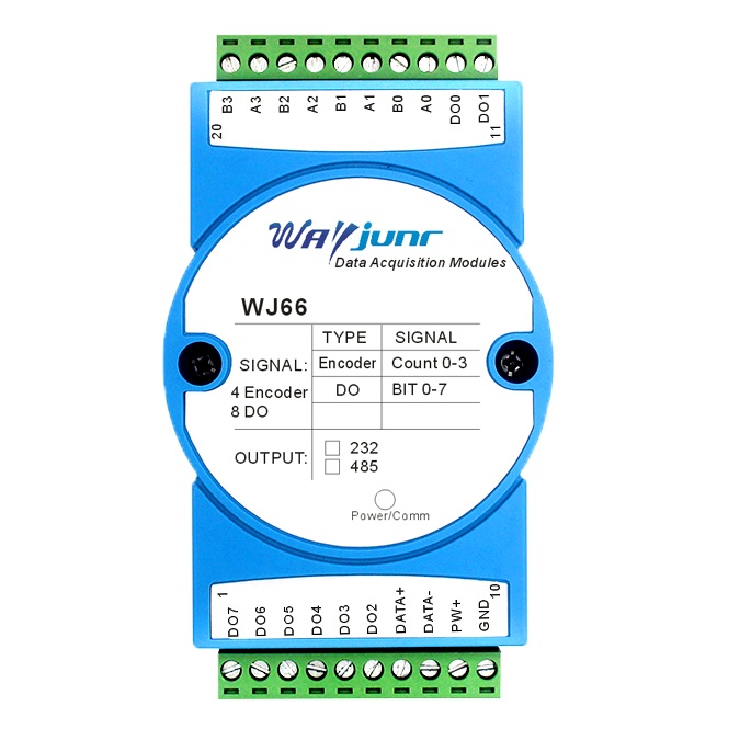 編碼器角度速度位移轉(zhuǎn)速測量脈沖計數(shù)器Modbus RTU模塊 WJ66